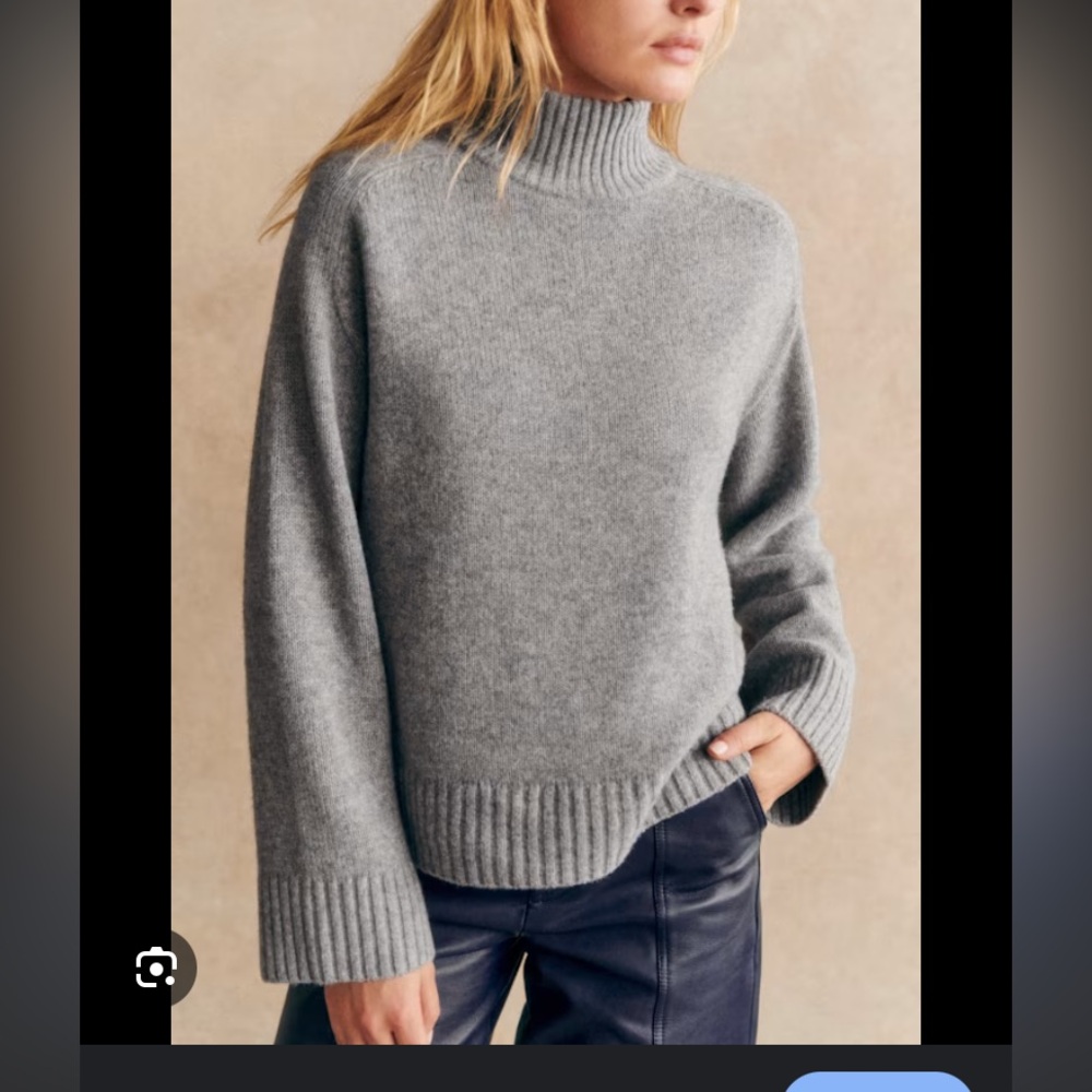 Sezane Lauren Jumper, sz XS, mottled gray